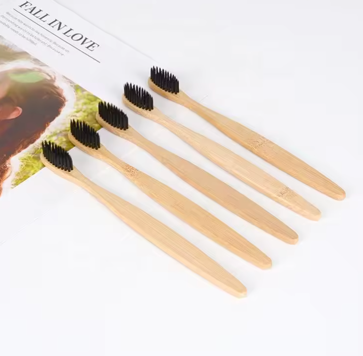 Brosse à dents en bambou naturelle – Écologique & biodégradable
